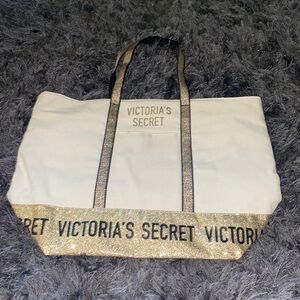 VS Glitter Canvas Tote ✨